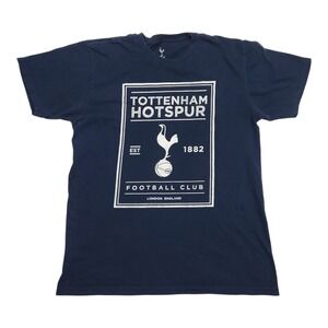 Tottenham Hotspur FC Mens S Navy Blue Graphic T Shirt London England Soccer Tee